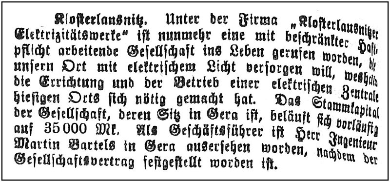 1904-07-07 Kl Elektrizitaesgesellschaft